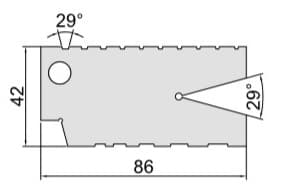 Изображение товара Шаблон резьбовой  1-10TPI ACME 29° погрешность ±10" 2