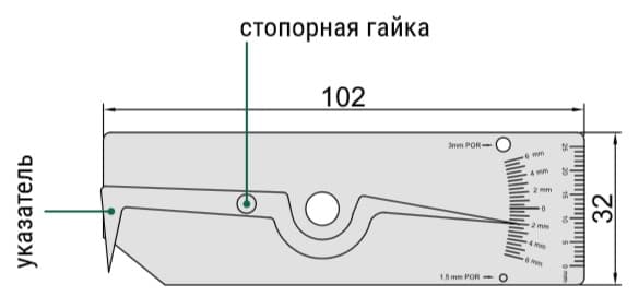 Изображение товара Шаблон для сварочных швов универсальный 2