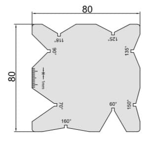 Изображение товара Шаблон для измерения угла заточки сверл 2