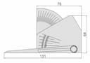 Изображение товара Шаблон для угловых сварочных швов  0-50мм погрешность ±1.0мм/1° 2