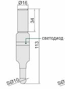 Изображение товара Центроискатель ф10мм ф хв.16мм (точность 0.01мм) PLUS 2