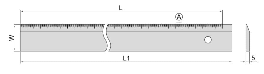 Изображение товара Линейка  300мм с прямым скосом 2