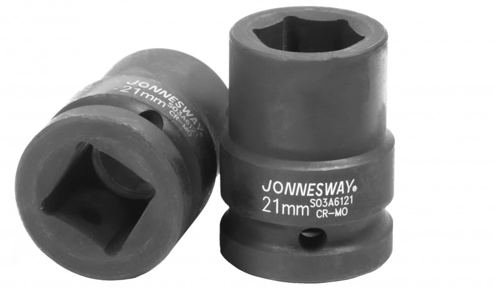 S03A6121 Головка торцевая ударная 3/4"DR, 21 мм Jonnesway