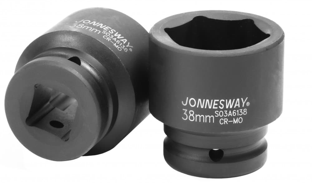 S03A6138 Головка торцевая ударная 3/4"DR, 38 мм Jonnesway