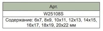 Изображение товара W25108S Набор ключей гаечных рожковых в сумке, 6-22 мм, 8 предметов Jonnesway 2