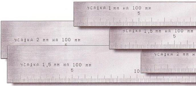 Изображение товара Линейка усадочная 1000мм 2% СтИЗ 1