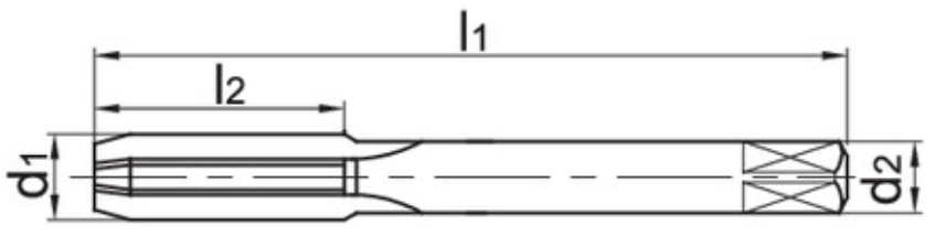 Изображение товара 4202A-M14*1.5-6H YK40F, Метчик ZCC-CT 2