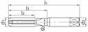 Изображение товара 4202C-M5*0.8-6HX YK40F, Метчик ZCC-CT 2