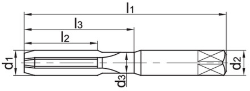 Изображение товара 4202C-M5*0.8-6HX YK40F, Метчик ZCC-CT 2