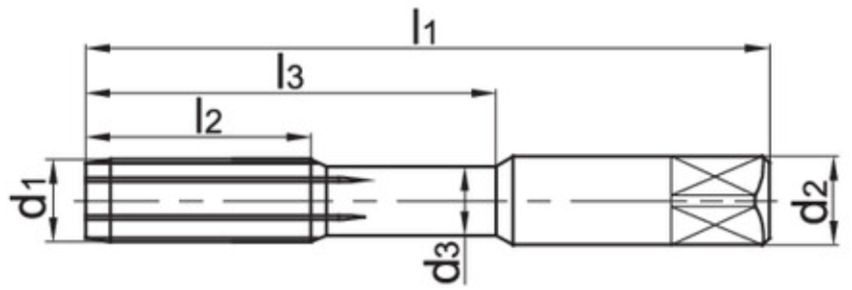 Изображение товара 4222MCS-M10*1.5-6H KTG402, Метчик ZCC-CT 2