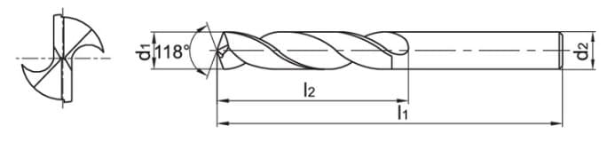 Изображение товара 1105SC03-0400 YK20F, Сверло ZCC-CT 2