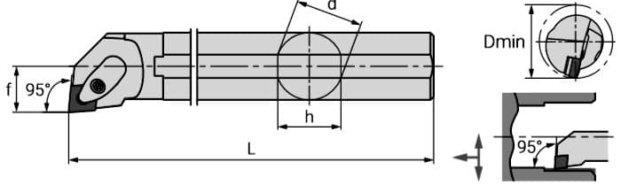 Изображение товара S25S-DCLNR12, Державка, АКСИС 2