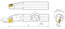 Изображение товара S16R-PCLNR09, Державка ZCC-CT 2