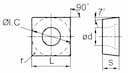 Изображение товара SCMT09T304-HF YBC252, Пластина ZCC-CT 2