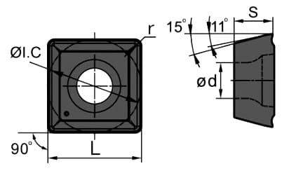 Изображение товара SPGT110408-PM YBG205, Пластина ZCC-CT 2