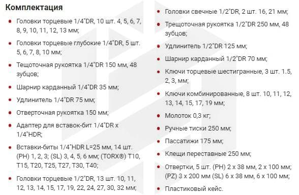 Изображение товара UTS0072 Набор инструмента универсальный 1/4", 1/2"DR, 72 предмета Thorvik 2