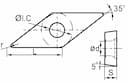 Изображение товара VBGT160404F-1 MED YCD421, Пластина ZCC-CT 2