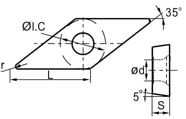 Изображение товара VBGT160402F-1 YCD421, Пластина ZCC-CT 2