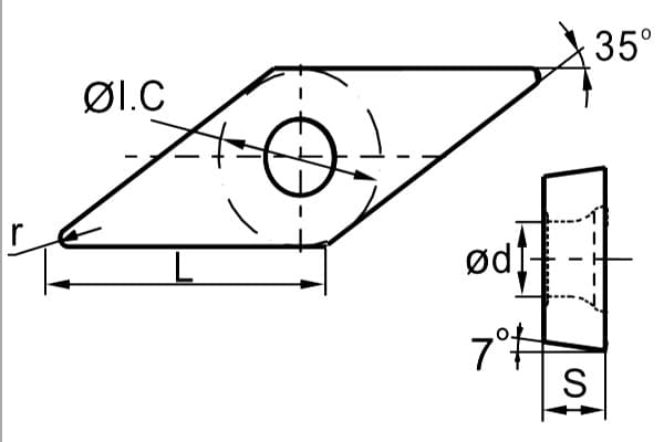 Изображение товара VCGX110204-LH YD101, Пластина ZCC-CT 2