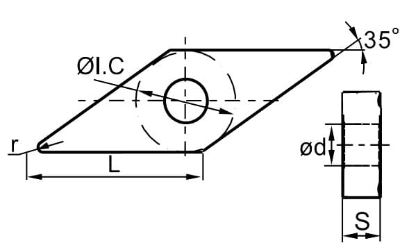 Изображение товара VNMG160404-EM YBG205, Пластина ZCC-CT 2