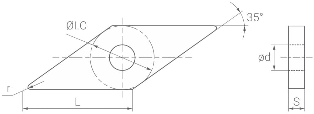 Изображение товара VNMG160408-SFU APS10, Пластина, АКСИС 2