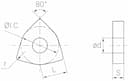 Изображение товара WNMG080404-FP ATP15, Пластина, АКСИС 2