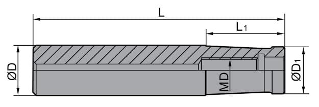 Изображение товара G16-QCH-M8-100, Хвостовик ZCC-CT 2