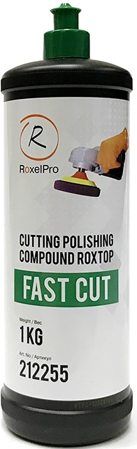 Абразивная полировальная паста ROXTOP FAST CUT (зелёный колпачёк), быстрая, 1кг RoxelPro