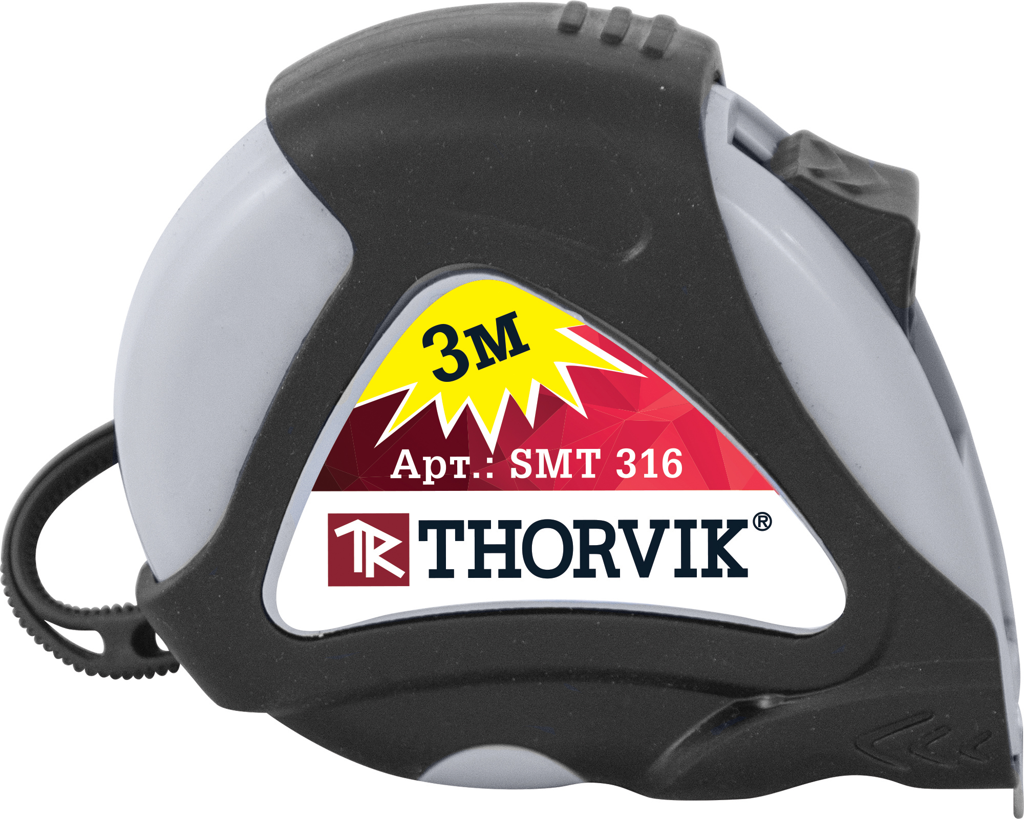 SMT316 Рулетка в обрезиненном корпусе, 3 м Thorvik